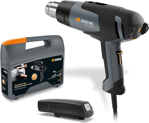 Steinel varmluftspistol HG 2120 E Carwrapper-set med 7,5 m kabel, temperaturavläsare, varmluftspistol, 630°C|500