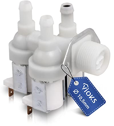 VIOKS Valvola magnetica 230 V 3 4 pollici di ricambio per valvola Miele acqua 1678013 / valvola acqua a 3 vie 90° Ø 10,5 mm per lavatrice Miele