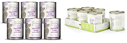 MjAMjAM - Premium Nassfutter für Hunde, 6er Pack (6 x 800 g) & Premium Nassfutter für Hunde - schmackhafter Truthahn an leckeren Möhrchen, 6er Pack (6 x 800 g)