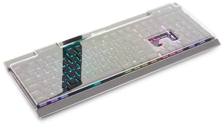 Decksaver Cubierta para la Serie de teclados Corsair K70 RGB - Funda Protectora ahumada/Transparente, Fabricada en el Reino Unido