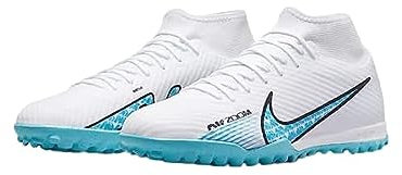 Nike Herren Zoom Mercurial Superfly 9 Academy Tf Sneaker, Weiß Baltischblau Rosa Explosion, 43 EU