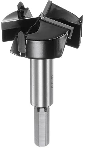 QUARKZMAN Forstner Bohrer 50mm (2) Wolfram Hartmetall 3 Flöten Bohren Forstner Bit für Scharnier Holz Loch Bohrung Holzarbeiten