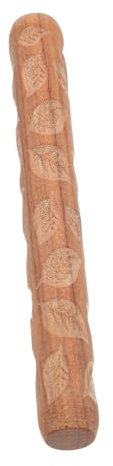 Operitacx Mud Rolling Embossing Stick for Clay Pottery Craft Wood Hand Rollers Clay Pattern Roller for Sculpting