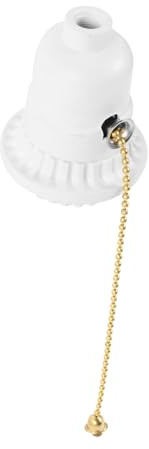 SEWOART Portalámparas Vintage Cadena De Tirador Soporte De Lámpara De Techo Para Decoración De Hogar y Oficina Base De Luz Estilo Retro Para Lámparas De Mesa y Pared