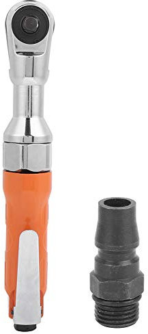 TIKATARER Air Ratchet 3/8 Drive, Air Ratchet Wrench Pneumatic Socket Straight Shank Drive Tools Impact Ratchet Wrench Air Impact Wrench 3/8inch G1/4in 5.8‑7.8bar for Auto Maintenance