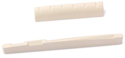 BESTonZON Gitarrensattel Aus Knochen Für Akustikgitarre Ersatz-sattel Für Klassische Gitarre Sattel Und Stegteile Leicht Zu Kürzen