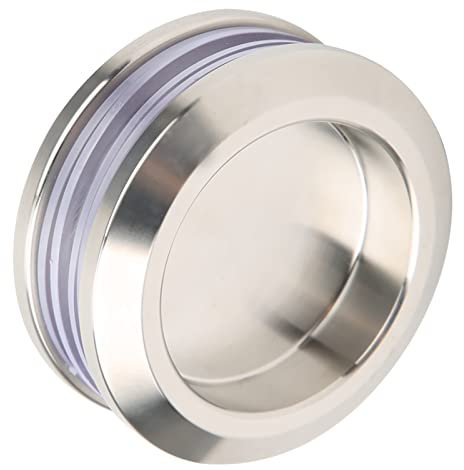 Qukaim Maniglia per porta scorrevole in vetro, rotonda, in acciaio inox, per porta scorrevole in legno, per bagno di casa, adatta per porte in vetro e docce