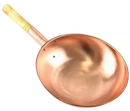 perfk Copertina di pentole in rame in padella elegante elegante multifunzionale b, 32 Cm