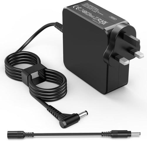45W Laptop Charger for Asus, Compatible with VivoBook X553M X553S X540L X540UA X540SA X556U X556UA, for Zenbook UX303U UX305 UX305F UX30 5C, for Other Laptop Round Power Connector