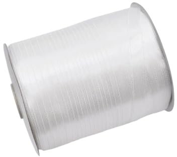 Geschenkbox, 1 cm, Seidenband, große Rolle, Geschenkverpackung, bunt, für Kuchen, Hochzeit, dekorative Süßigkeitenschachtel, Schleife für Kleidung, Zubehör, 347 m (42 Bücher, weiß)