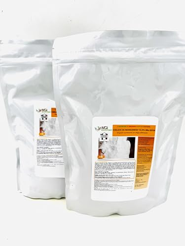 2x1kg de Chélate de Manganèse 12,5% (Mn EDTA) - Engrais contenant un oligo-élément indispensable pour les cultures sensibles aux carences en manganèse