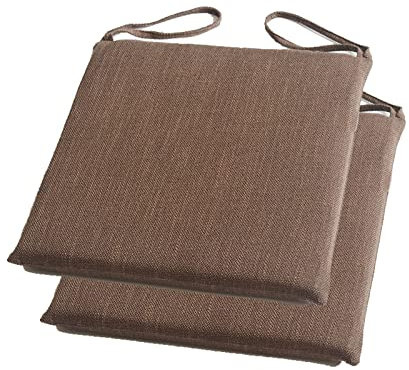 Cuscini per sedie da Interno ed Esterno, Set di 2 Cuscini da Patio con Lacci, Comodi ed Eleganti Cuscini per sedie da Ufficio, Sala da Pranzo, Cucina, Patio, Veranda o terrazza.