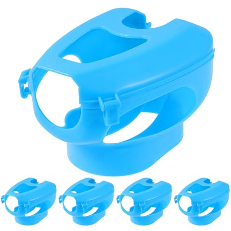 INOOMP Soporte Fijo para Alimentación y Medicación de Palomas de Plástico Azul, Reutilizable y Ligero, Adecuado para Inspecciones Veterinarias y Control Fiable de Movimiento, Paquete