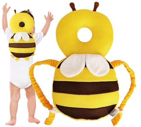 Kopfschutz Für Babys,Sanfte Bienenoptik Kopfschutz Für Kleinkinder | Verstellbare Lauflernhilfe Für Reisen Haus Und Outdoor