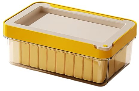 Krmoau Butter Cutter - Airtight Cheese Storage Box with Lid - Butter Storage Box, for Freshness, for Serving, for Fridge, Bar, Hotel, Kitchen, Camping