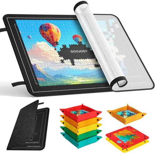 GOOJOOY Plateau Puzzle 1500 Pièces, Planche Puzzle Pliable