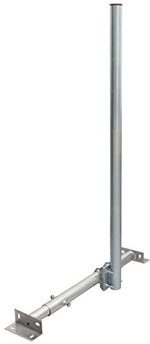 Premium X Basic X120-48 SAT TV Teleskop-Dachsparrenhalter 120cm Mast 48mm Stahl feuerverzinkt Halterung für Satelliten-Antenne Satellitenschüssel Kabeldurchführung