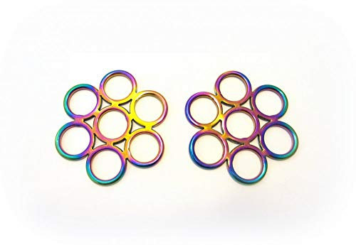 PS Pferdeartikel Regenbogenfarben - Gebissloser Zaum Flower - Multicolour Rainbow