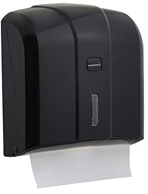 SANISMART Handtuchspender Wisteria für 300 Blatt Z-Falz max. 25 cm, Farben:Schwarz