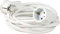 as - Schwabe - Cable alargadorcon Enchufe Plano - para Interiores - Extremadamente Plano - Cable alargador de 2 m - Clavija de Contacto de Tierra y Toma de Contacto de Tierra - 230V, 16A - Blanco