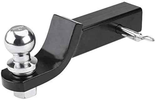 AYNEFY Heavy Duty Ball Trailer Hitch 2 Inches / 50mm Tongue Mount Hitch Receiver for Towing Trailers Caravans Trucks Up to 6000 lbs Cast Steel Coupler Head