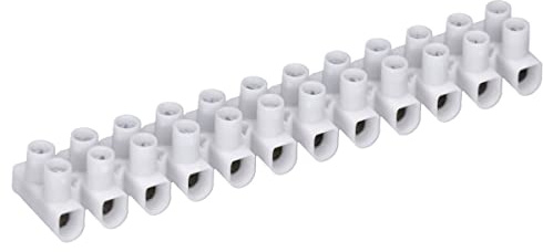 10 Stück Voxura Lüsterklemme Kabelklemme Verbindungsklemmen Kabelverbinder 12-polig bis 6mm² weiß