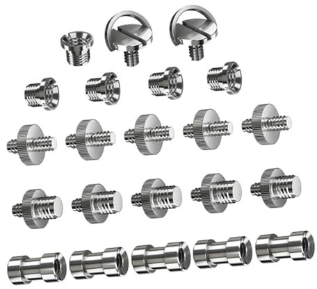 Abaodam 44pièces Adaptateur De Vis De Trépied Ensemble De Compatible avec Appareils Photo Trépieds Monopodes Et Télescopes Accessoire Et Pratique pour Photographie