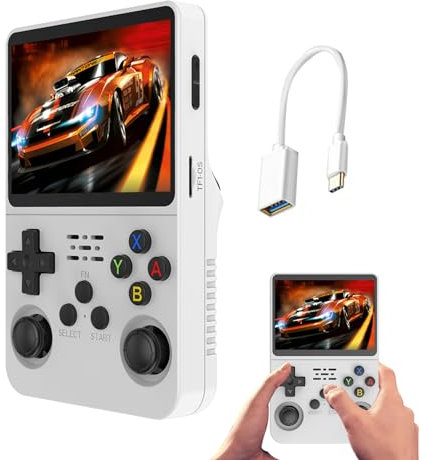 Niktule Consola de Juegos Retro portátil,Juego Retro portátil, Reproductor de Juegos con Pantalla a Color de 3,5 Pulgadas - Consola de Videojuegos, Juegos Retro clásicos para cumpleaños, día