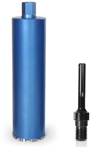 Punta diamantata per trapano a corona con turbo, incl. SDS-max, 1 1/4, Ø 82 mm, lunghezza totale 460 mm, trapano a secco a umido per calcestruzzo