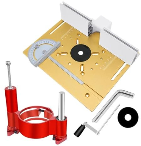Mesa de fresadora Sistema De Elevación De Enrutador De Precisión Y Placa De Inserción De Mesa De Enrutador, Base De Elevación De Enrutador De Madera For Bancos De Trabajo, Herramienta De Bricolaje Par