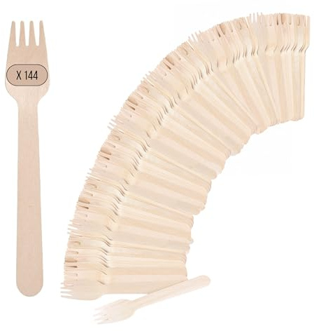 LifeGreen Tenedores desechables, Madera