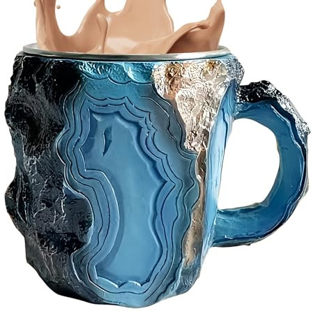 Taza de café - vaso portátil | Taza de café de viaje | Taza de de acero inoxidable | Taza ancha de imitación bucal con visión antiderrames, taza portátil para bebidas frías y calientes