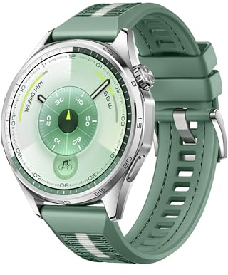 HUAWEI Watch GT 6 46mm GPS Smartwatch, 1.47''AMOLED Pantalla Táctil, hasta 21 Días de Autonomía, Ciclismo, 100+Modos Deportivos, Compatible con iOS Android, NFC, Monitoreo de Salud, Verde