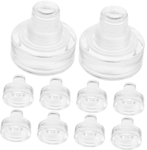 Cabilock 10 Piezas Tapones de Vino T Tipo de Vidrio y Flexible Sellado Hermético Kit para Botellas de Vino y Cerveza Resistente y Reutilizable