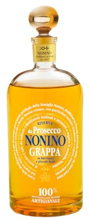 Distillerie Nonino, Grappa Nonino Monovitigno da Prosecco Riserva - 700 ml | Grappa Nonino da Prosecco Riserva 24 mesi, 41% vol, morbida e floreale, con note di mandorla e mela verde