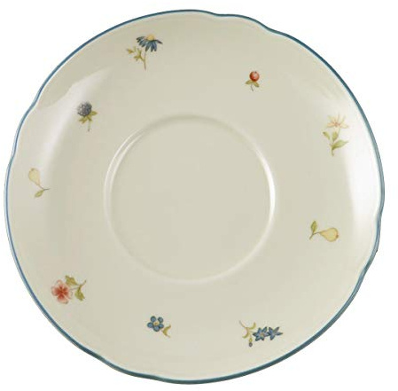 Seltmann Weiden 001.300221 Marieluise Streublume Milchkaffeeuntertasse, Porzellan, Bunt, 16 cm