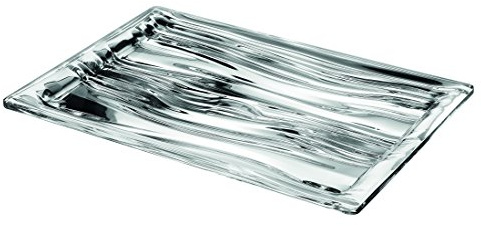 Guzzini Vassoio Rettangolare L Look, Cromo, 46 x 32 x h3 cm