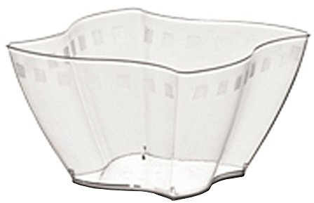 PZ 100 COPPETTE DI PLASTICA GRANDI CC 450 PER MACEDONIE YOGURT E GELATI TRASPARENTI