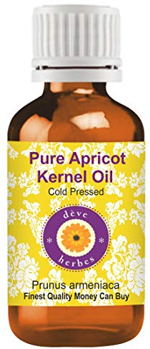Deve Herbes Olio di nocciolo di albicocca puro (Prunus armeniaca) 100% grado terapeutico naturale pressato a freddo 30ml (1.01 oz)
