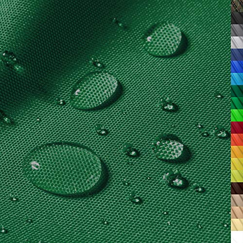1buy3 – wasserdichter Polyesterstoff “Monaco” mit 12.000mm Wassersäule für Zelte, Abdeckplanen, Bezüge, Outdoorbekleidung & Co – Meterware 160cm Breite – reißfest & pflegeleicht (Farbe 13/Dunkelgrün)