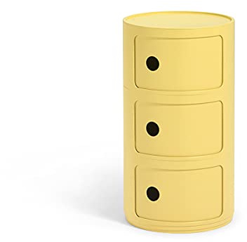 Kartell Componibili Bio, Container 3-fächer, Gelb