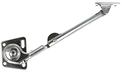 Mobila RS01341 - Braccetto snodato frenante per ante a ribalta, sinistra, viti incluse, acciaio zincato, 18 cm