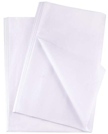 FEPITO 100 fogli di carta velina bianca Carta da regalo bianca natalizia per Natale, Pasqua, San Valentino, regali da regalo artigianato(14 x 20 Inch)