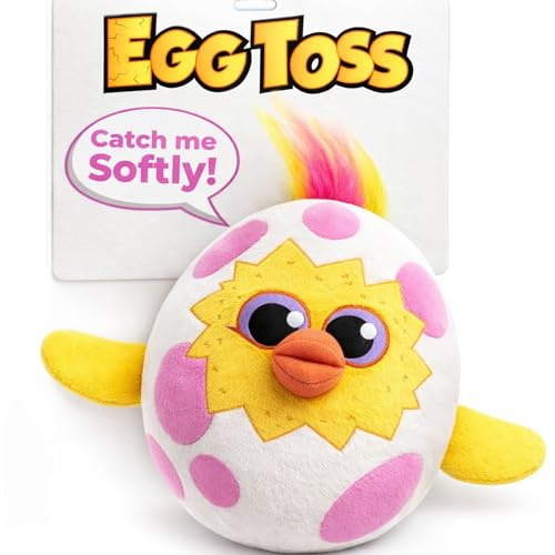 Move2Play, Easter Egg Toss Kids Game | Easter Basket Stuffer & Gift for Kids Ages 3-8+ | Hilarious Indoor/Outdoor Game | Fun Easter Toy for Toddlers, Boys & Girls