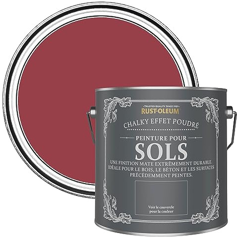 Rust-Oleum Peinture Rouge Résistante aux rayures pour Sols, Finition Mate - Soho 2.5L