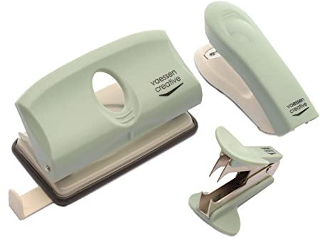 Vaessen Creative 1618-104 Schreibtisch Set, Mintgrün, 5 Stück, Ideal für das Büro, den Bastelraum oder die Schule, Mint green, One size