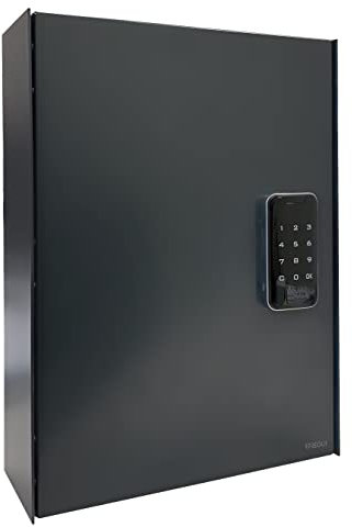 ARREGUI Keypro PLPRO44 Schlüsselschrank mit Elektronikschloss und 44 Haken für Schlüssel | Schlüsseltresor mit Zahlencode | Einfache Montage | Schlüsselkasten mit Zahlenschloss |40x30x10 cm|anthrazit