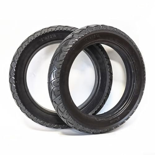 Vollgummi-Reifen, 31,8 x 6,3 cm, für Elektro-Fahrrad, Roller, 840G, Schwarz, 57–203 mm Durchmesser, Universal-Ersatz (2 Stück)