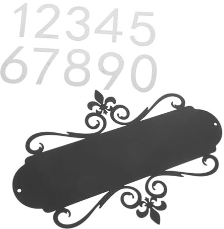 KONTONTY Numeri Civici Per Casa in Ferro Targhe Decorative Per Esterno Numeri Civici Per Indirizzo Moderni Per Cassetta Postale