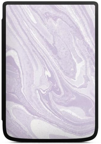 DeinDesign Coque pour liseuse Compatible avec Vivlio Touch HD Plus Etui pour liseuse Protection pour liseuse Lavande Marbre Violet